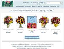 Tablet Screenshot of laurelgroveflorist.com